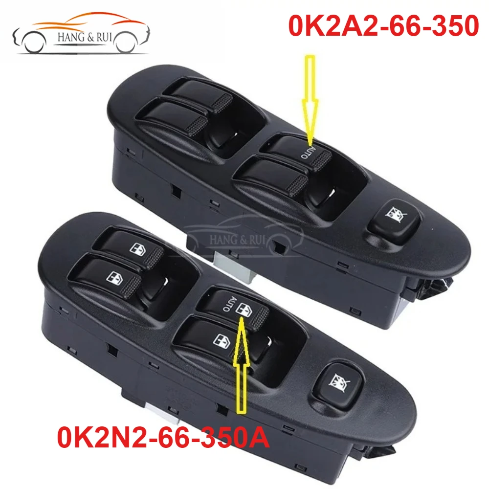 Interruptor de control de elevalunas eléctrico 0K2A2-66-350 0K2N2-66-350A para Kia Sephia 1997-2001 y Spectra Sedan 2000-2004