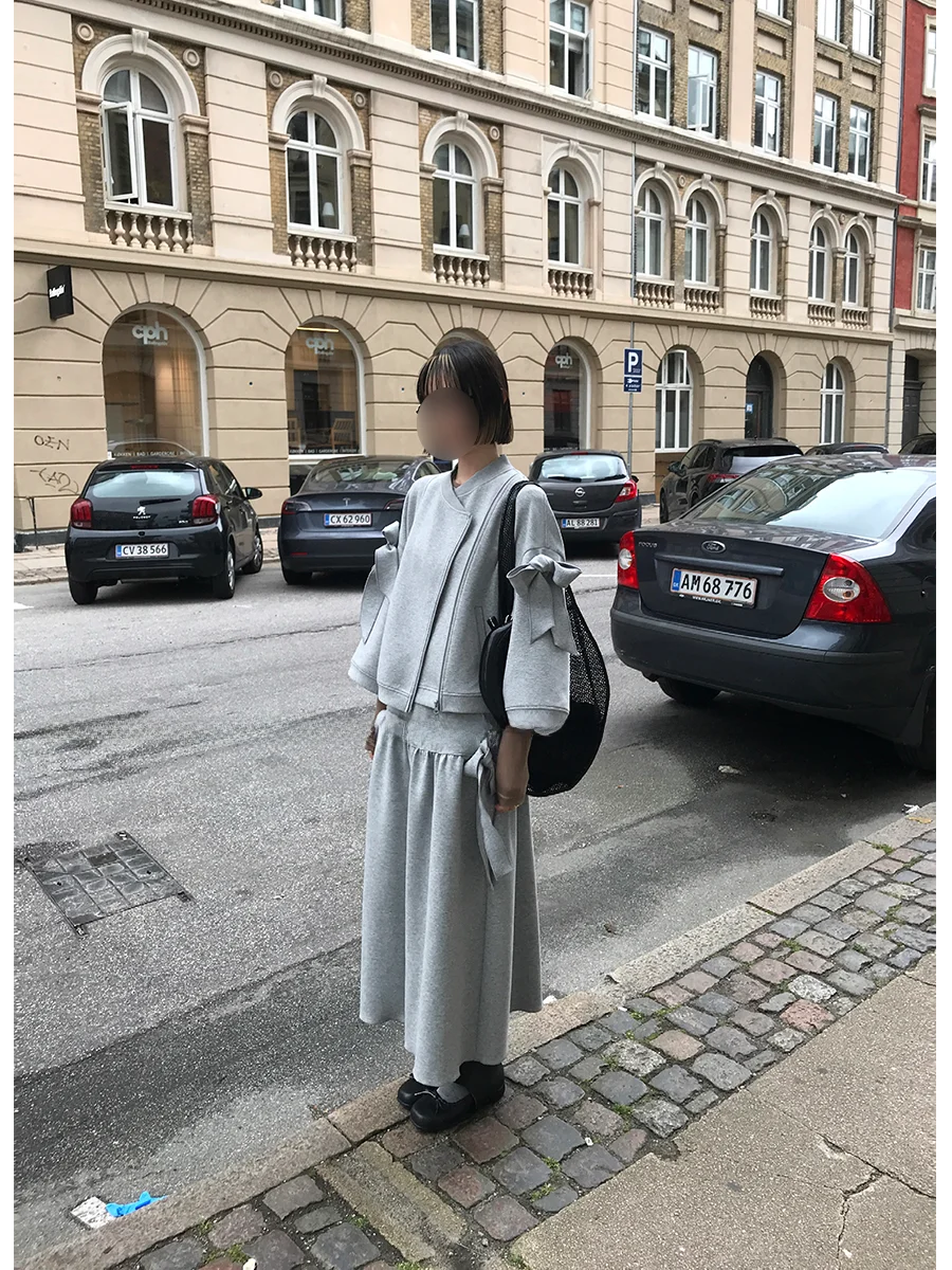 

Асимметричная юбка в китайском стиле с эффектным дизайном, средней посадкой, для невысоких фигур, новая модная коллекция 2025 года для женщин