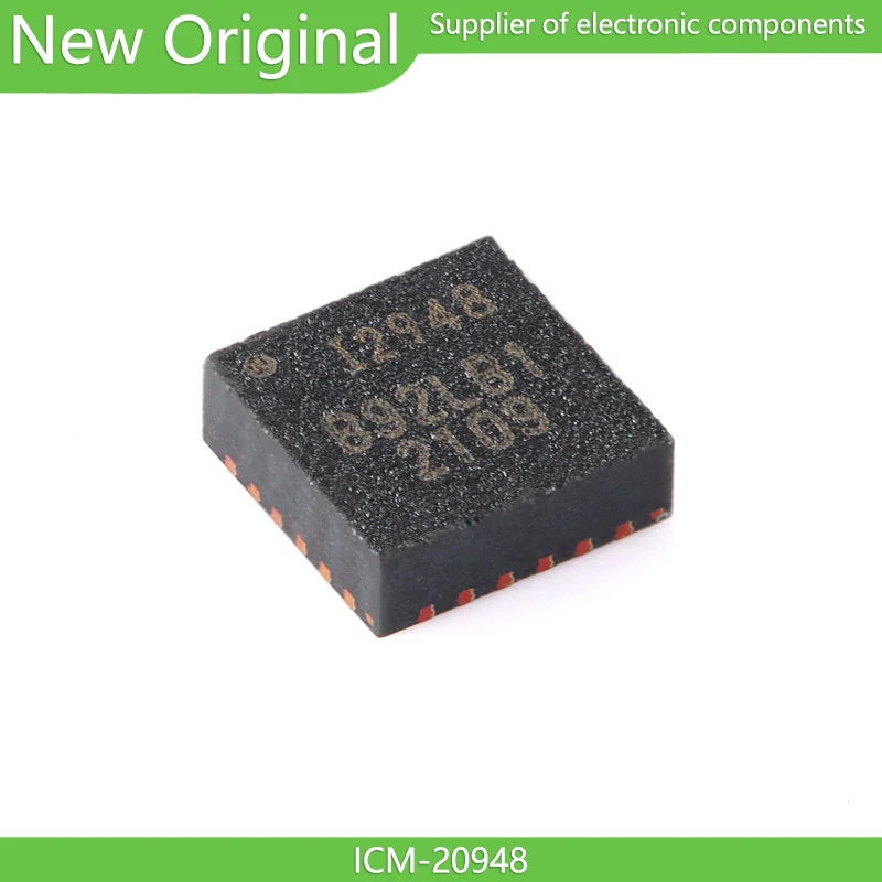 (1 unidad) 100% Nuevo ICM-20948 Silksc:I2948 QFN-24 Sensor de movimiento de 9 ejes, giroscopio de tres ejes, acelerómetro de 3 ejes, chip IC con brújula