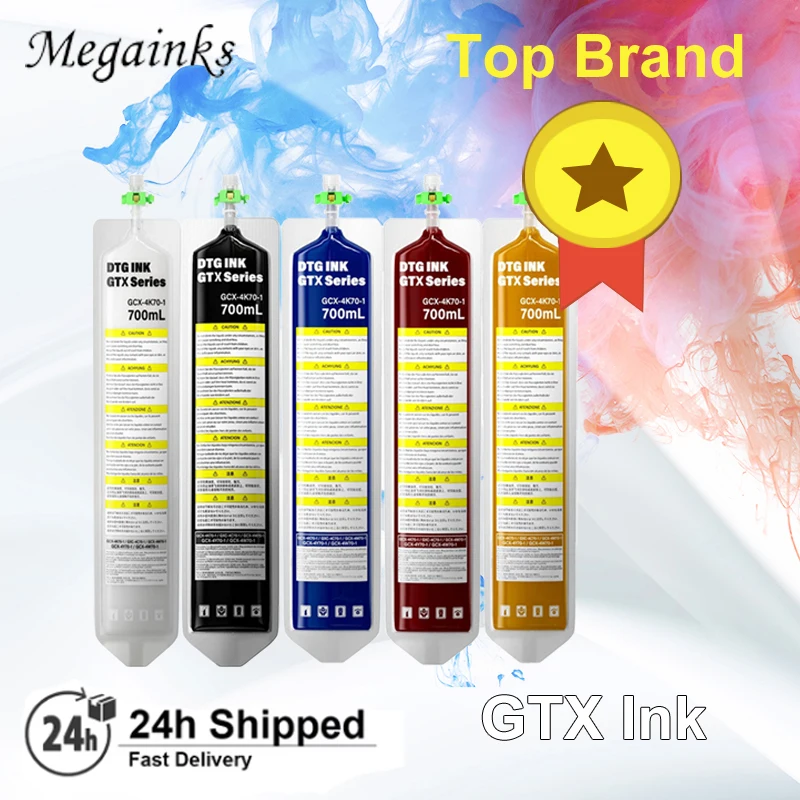 700ML DTG Textile GTX Ink Bag For Brother GTX pro GTX-422 GTX-423 GTX-425 GTX-600 GTX PRO Direct to Garment Printer With Chip