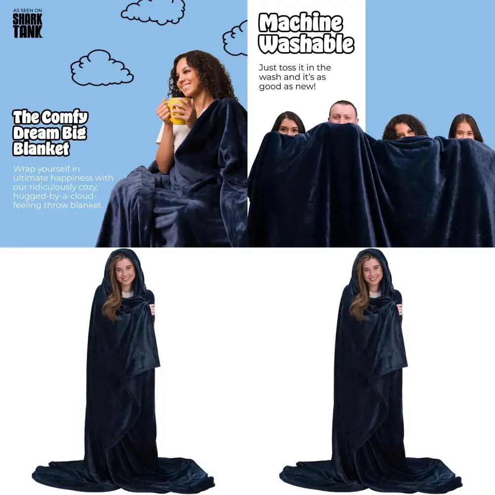 

Luxurious 96x96 Inch Polyester Microfiber Blanket - Soft, Warm Throw for Home, Office, and Bedroom