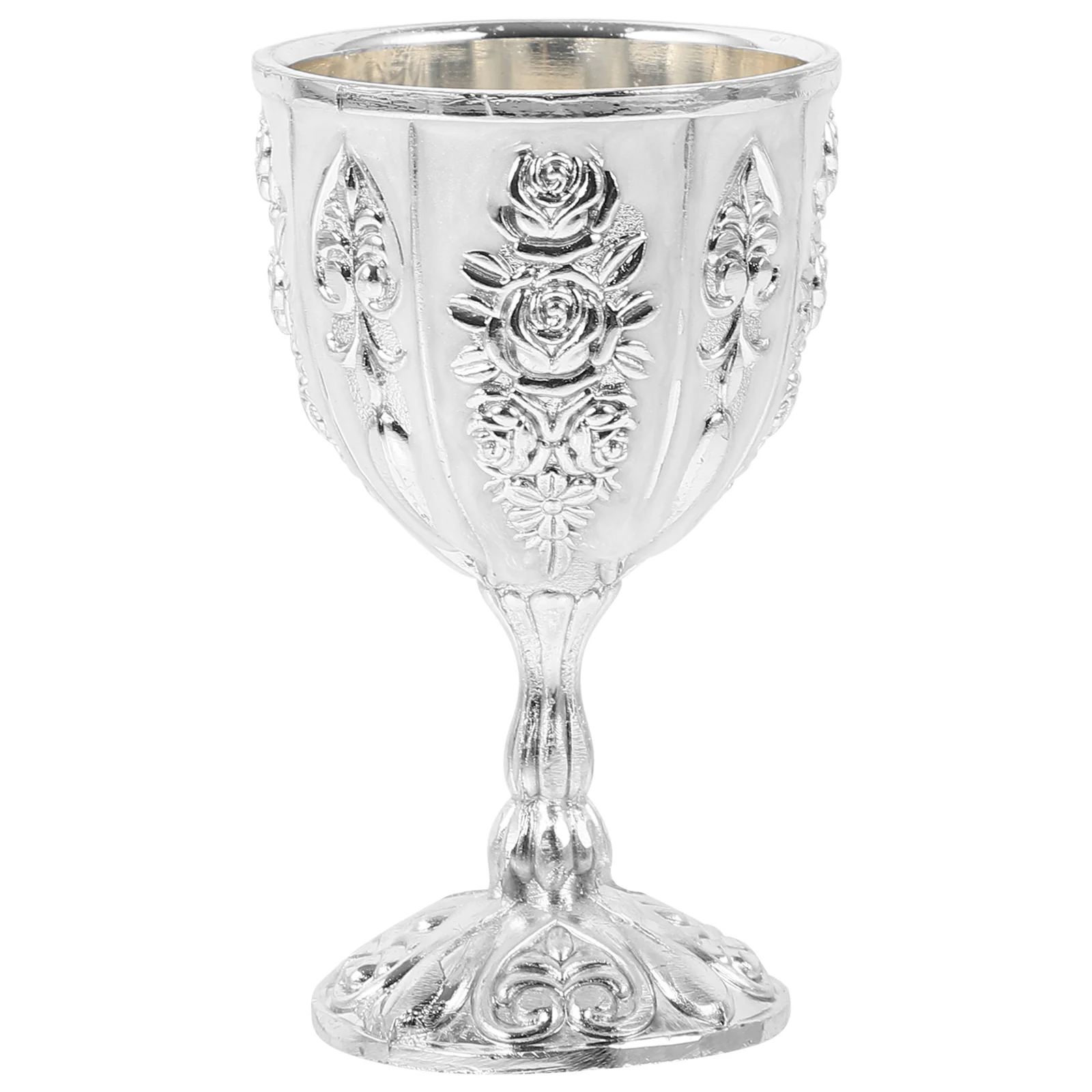 Goblet European High-end Glass Cup Royal Chalice Zinc Alloy Unique Glasses