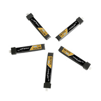 5PCS TATTU 1S 300mAh 3.8V 75C HV 4.35V Lipo Battey With BT2.0 Plug For BETAFPV Ceuts FPV Kit Racing Drone FPV BT2.0 Connector