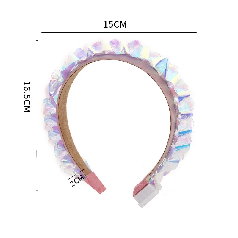 Women Girls Light Up Headband Flash Glowing Hair Bands Luminous Laser Hair Hoop for Party Accessories Colorful Children Headwear