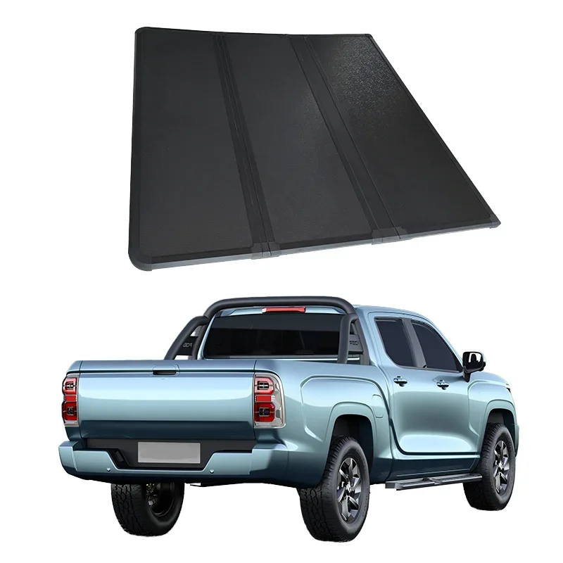 Hot Selling 4x4 Factory Outlet Hard Tri-fold Aluminum Truck Bed Tonneau Cover for Ford  F250 F350 6.8ft