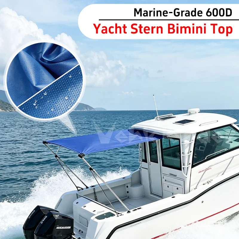 600D Oxford Boat Stern Shade Extension Canopy NO Stand Sun Proof UV Protection Boat Shade Top Cover Boat Accessories Marine