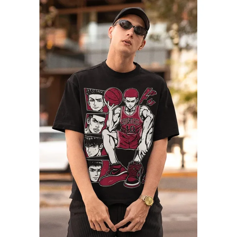 Unisex Tshirt, Sports 90s Anime Lovers, Basketball Anime Tshirt, Otaku Ropa, Graphic Anime Unisex Shirt