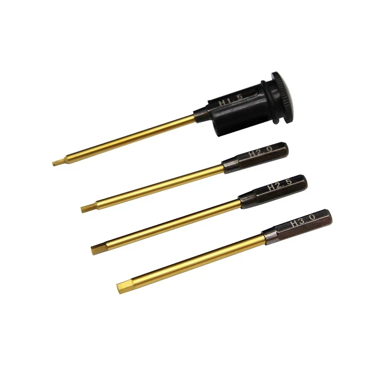 Xspede Titanium Nitride Coated Hex Driver Set 1.5/2.0/2.5/3.0mm XPSD4 – RC Maintenance Tool for Tamiya Arrma TRX Axial