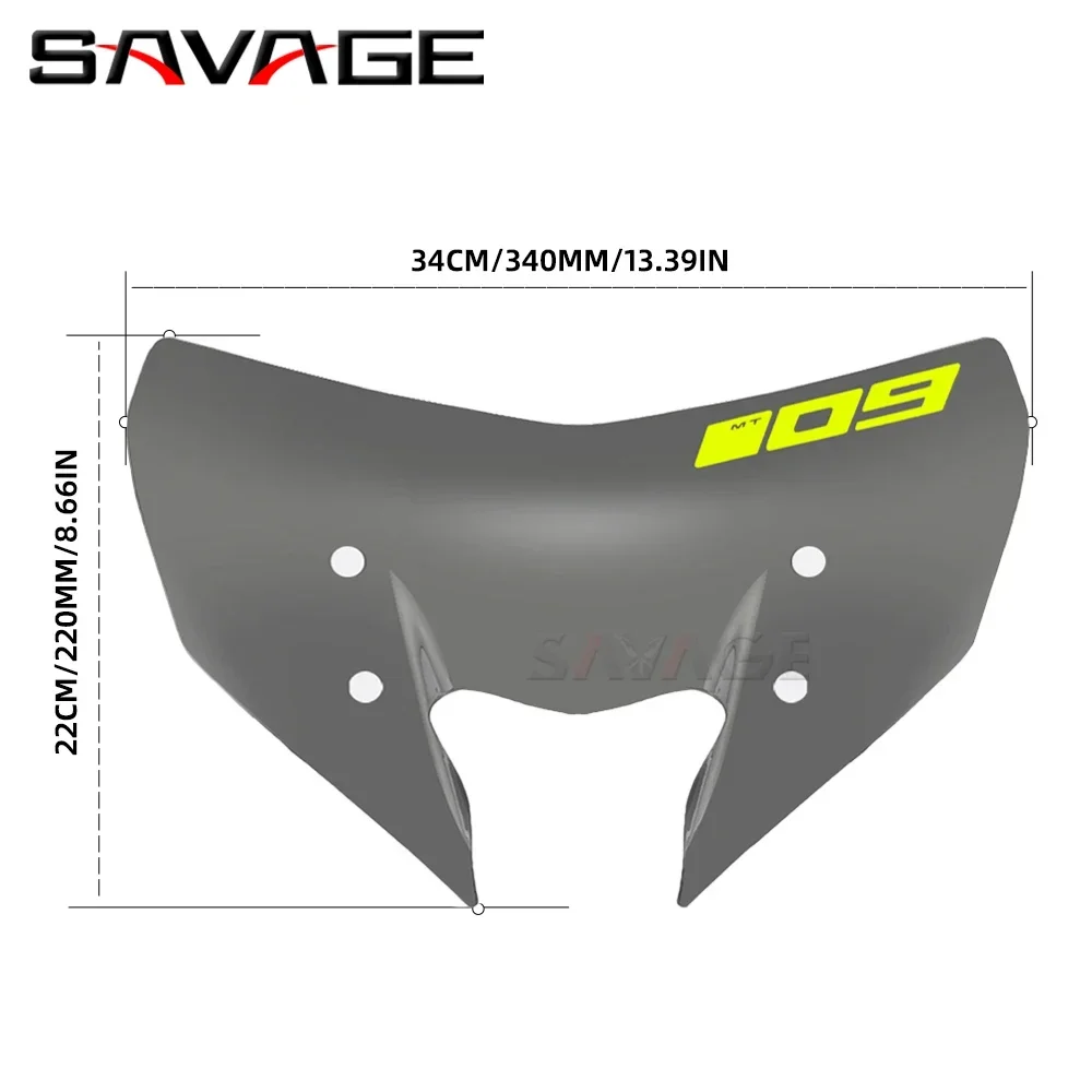 For YAMAHA MT09 SP FZ09 Motorcycle Windshield Windscreens MT FZ 09 MT-09 FZ-09 2018-2020 Motorbike Pare-Brise Wind Deflectors