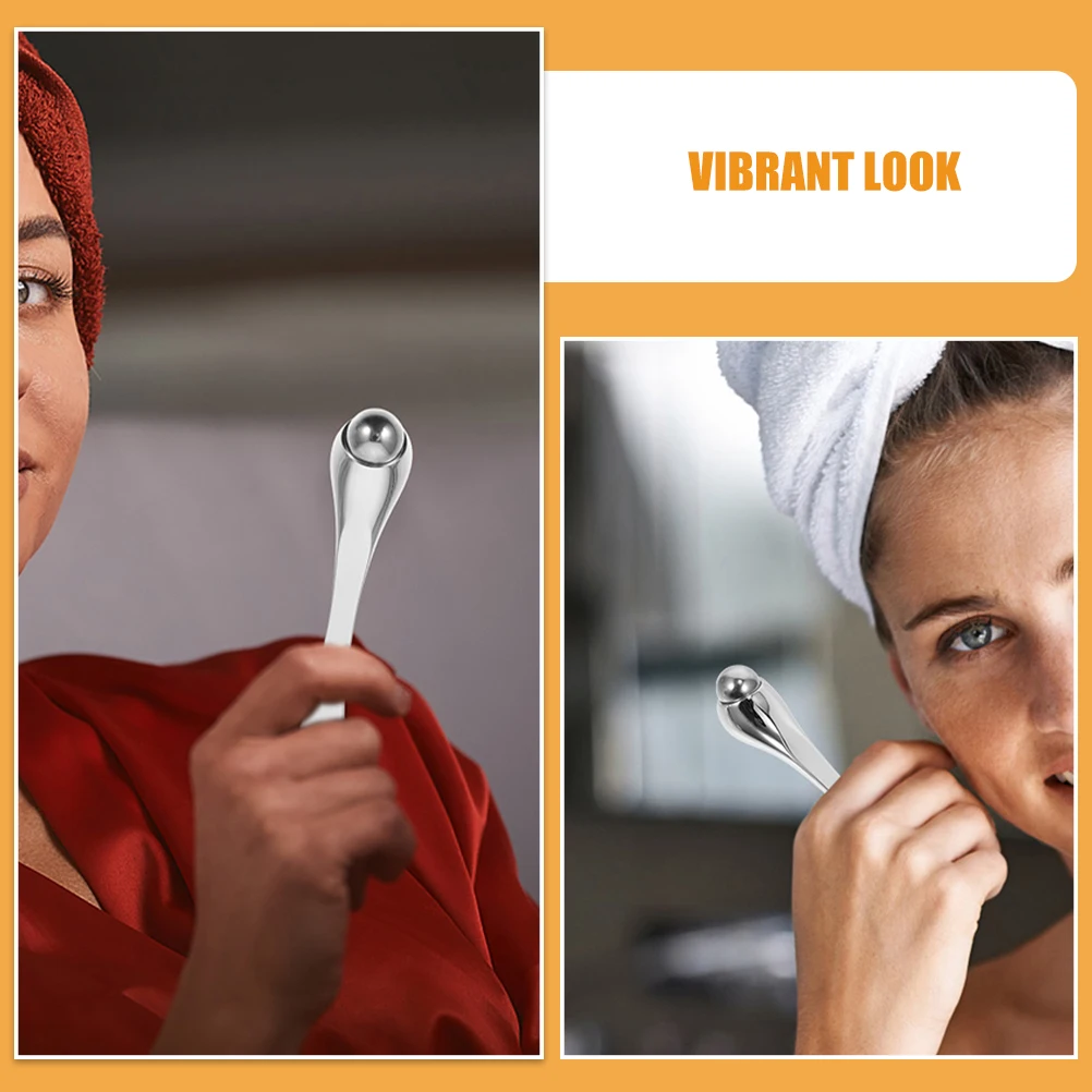 2pcs Eye Stick Facial Roller For Women Under Eye Depuffer Stainless Steel Cream Applicator Dark Circles Puffiness