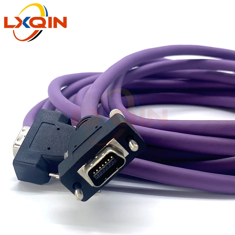 LXQIN high density line cable purple 14pin PCI data cable for Allwin Xuli Human large format printer