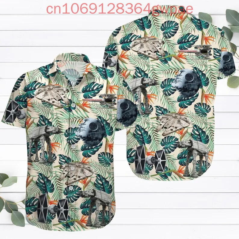 

Darth Vader Men and Women Hawaiian Shirt Stormtrooper Summer Shirt Darth Vader Tropical Shirt Fan Gift For Him Kids Beach Shirt