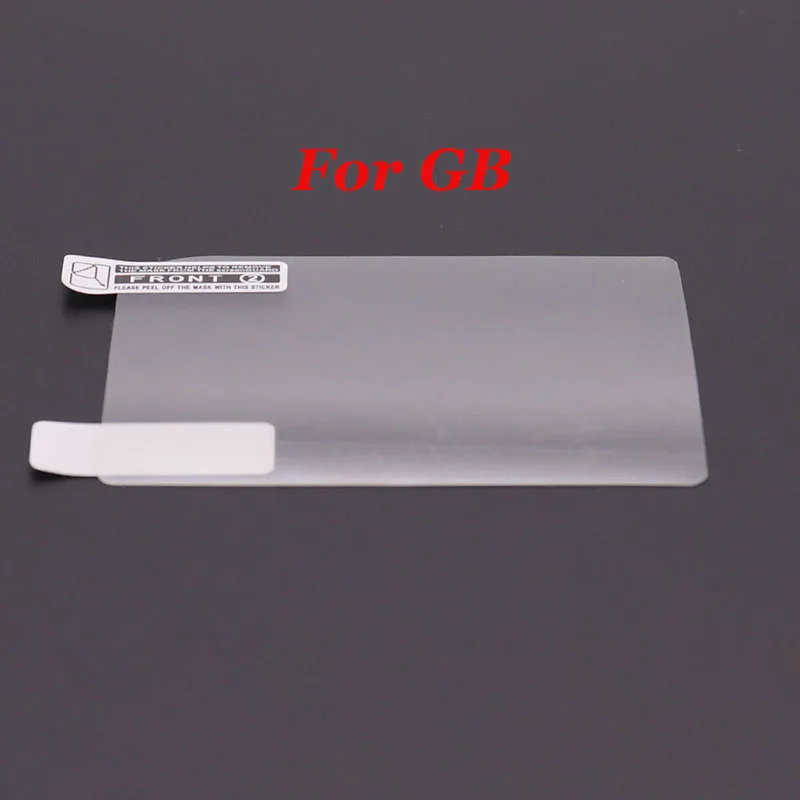 1-10개 플라스틱 투명 LCD 화면 보호 PET 필름 (GB, GBA, GBC, GBA SP, GBP, GBM 게임 콘솔용)