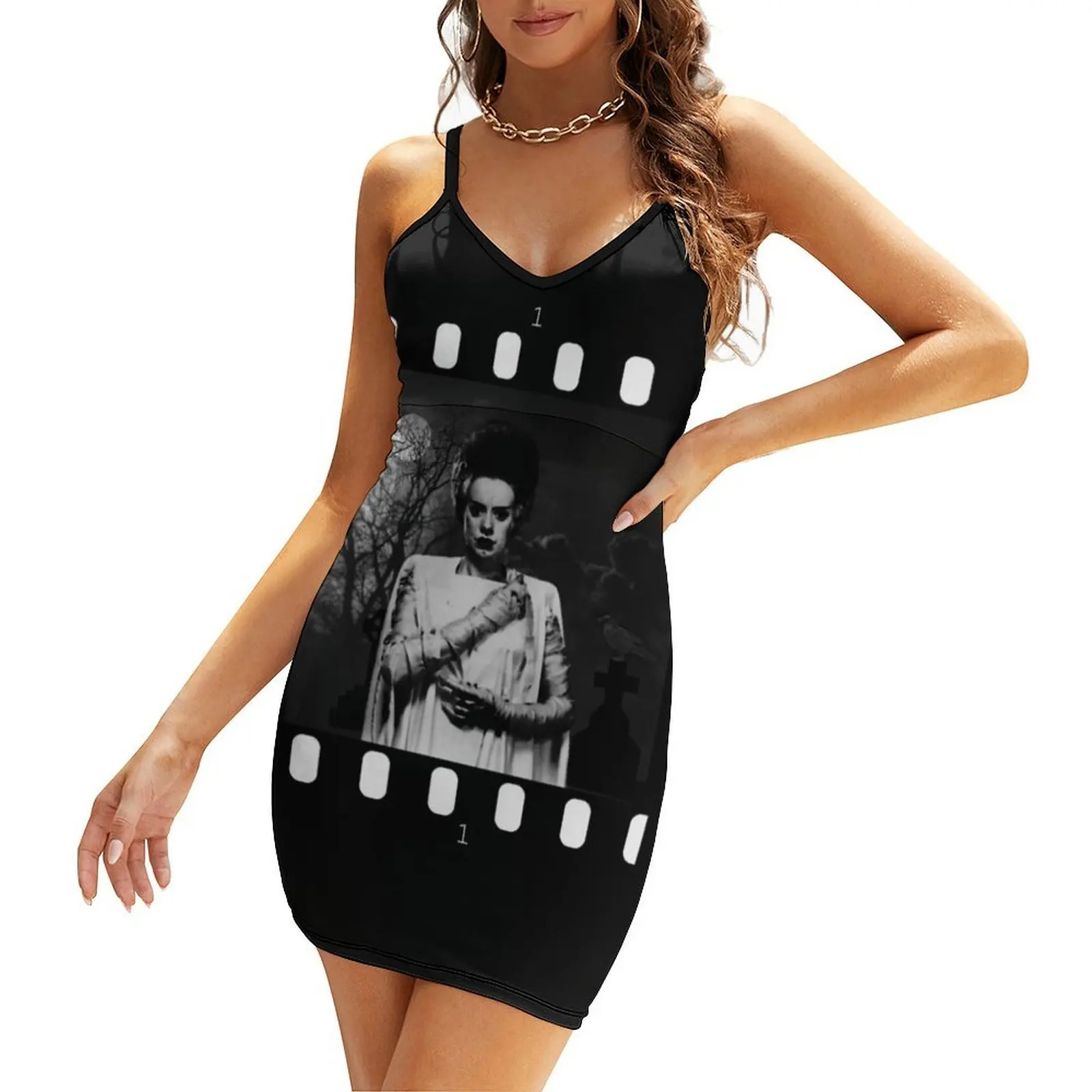

Bride Of Frankenstein - Filmstrip. Sling Dress Dress women woman dress dresses summer woman 2025