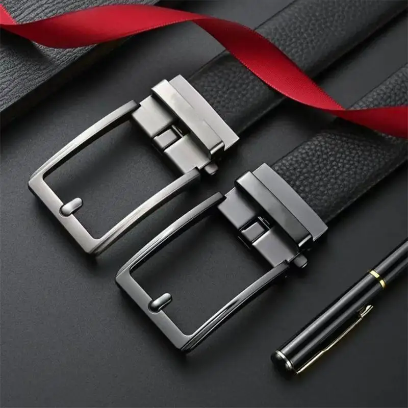 

【*】Men's Women's 3.5cm Click Belt With High Quality Alloy Automatic Buckle Unisex Classic Business Belts For Jeans Waist Strap