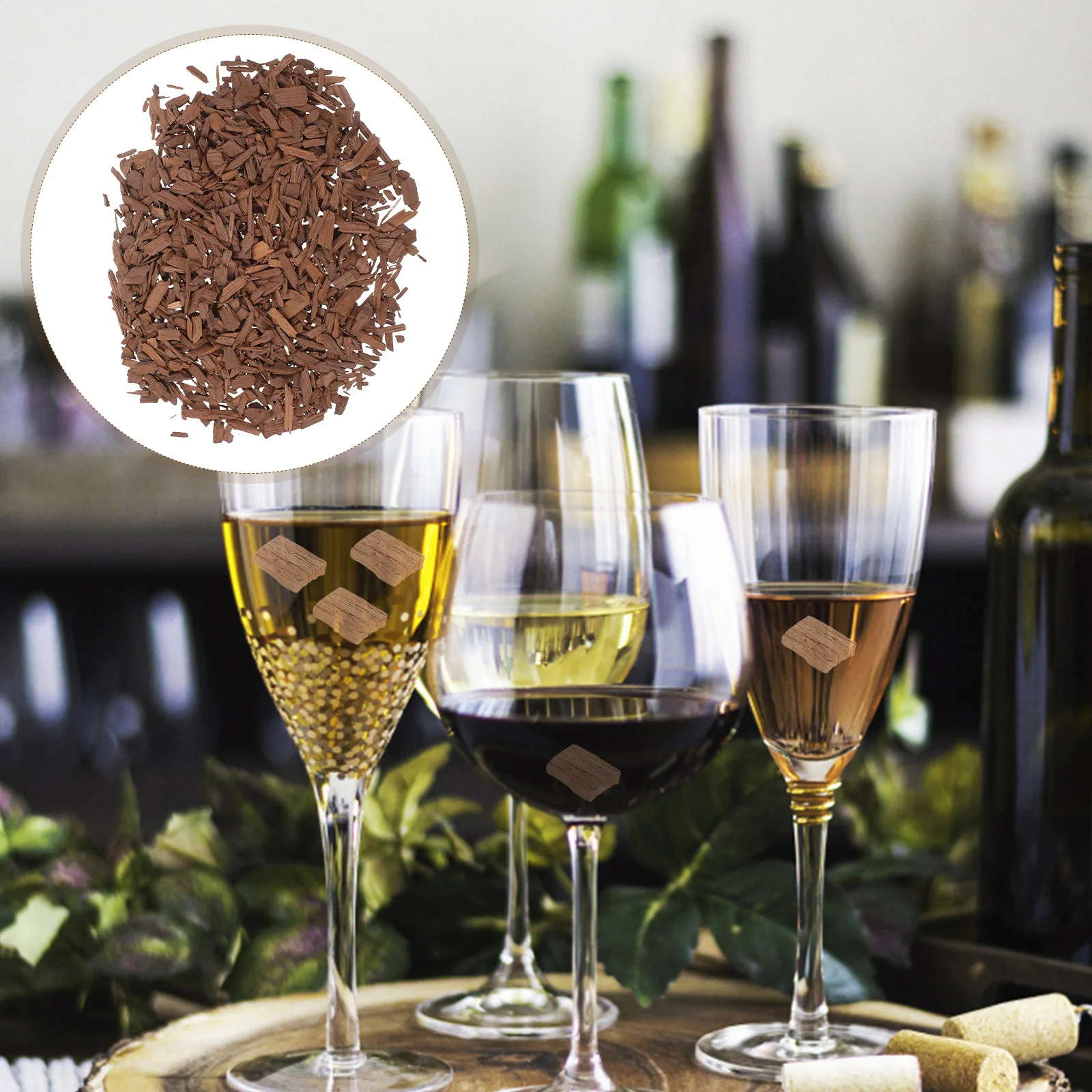 

100G French Oak Chips Light Toasted Wine Making Supplies Home Brewing Aging Wood Chips Whiskey Barrel Flavor