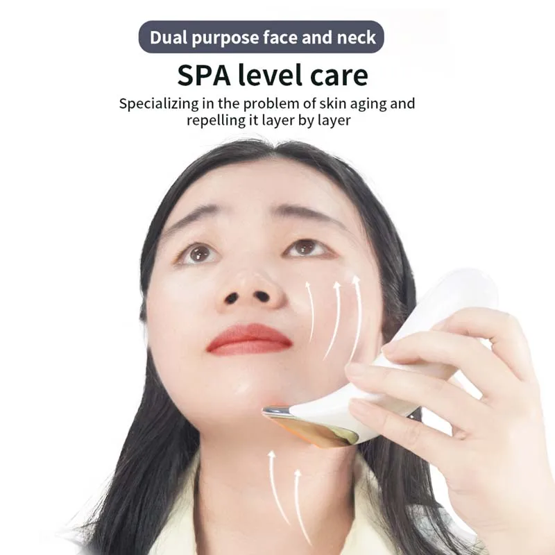 Nieuwe Microstroom Anti-Rimpel Anti-Aging Voor Gezicht & Hals Beeldhouwen Facial Toning Gezicht Massager Gereedschap Hals lift Apparaat Voor Vrouwen