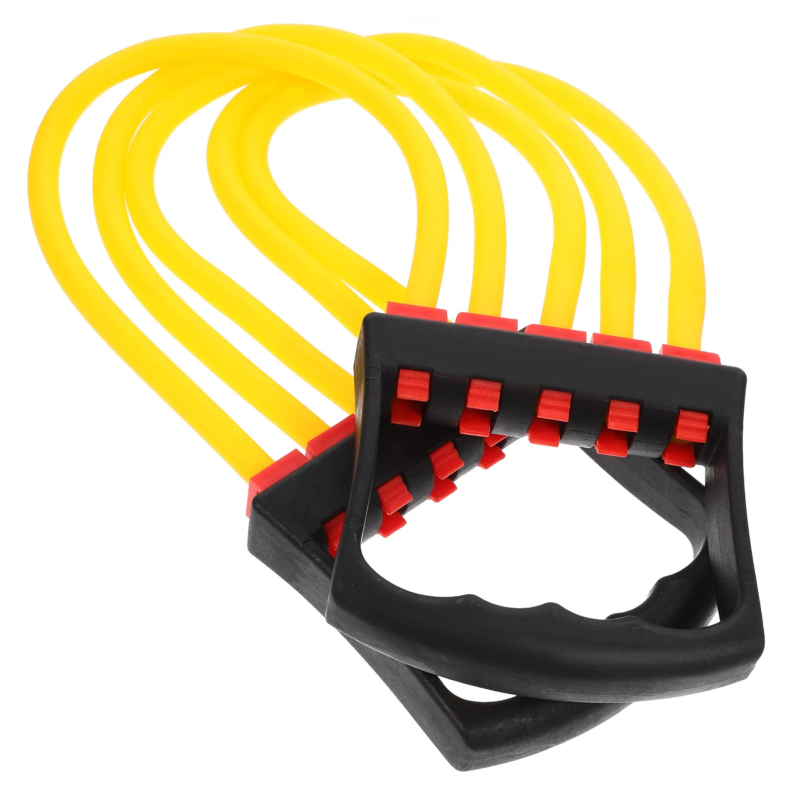 Heavy Duty Elastic Fitness Rope Tpe Material with High Bearing Capacity Wide Handles for Chest Exerciser Pulling Strap