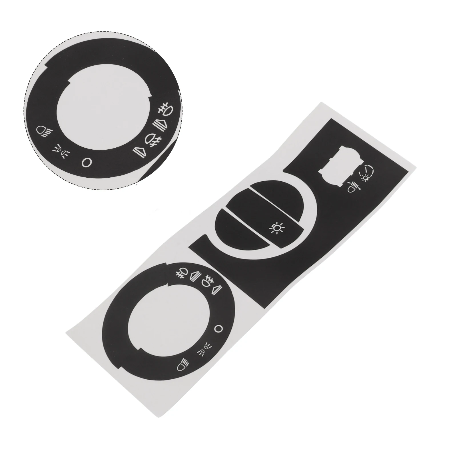 Abscission Prevention Button Refurbishment Button Repair Decal Button Overlay White Lettering Black Overlay High Universality