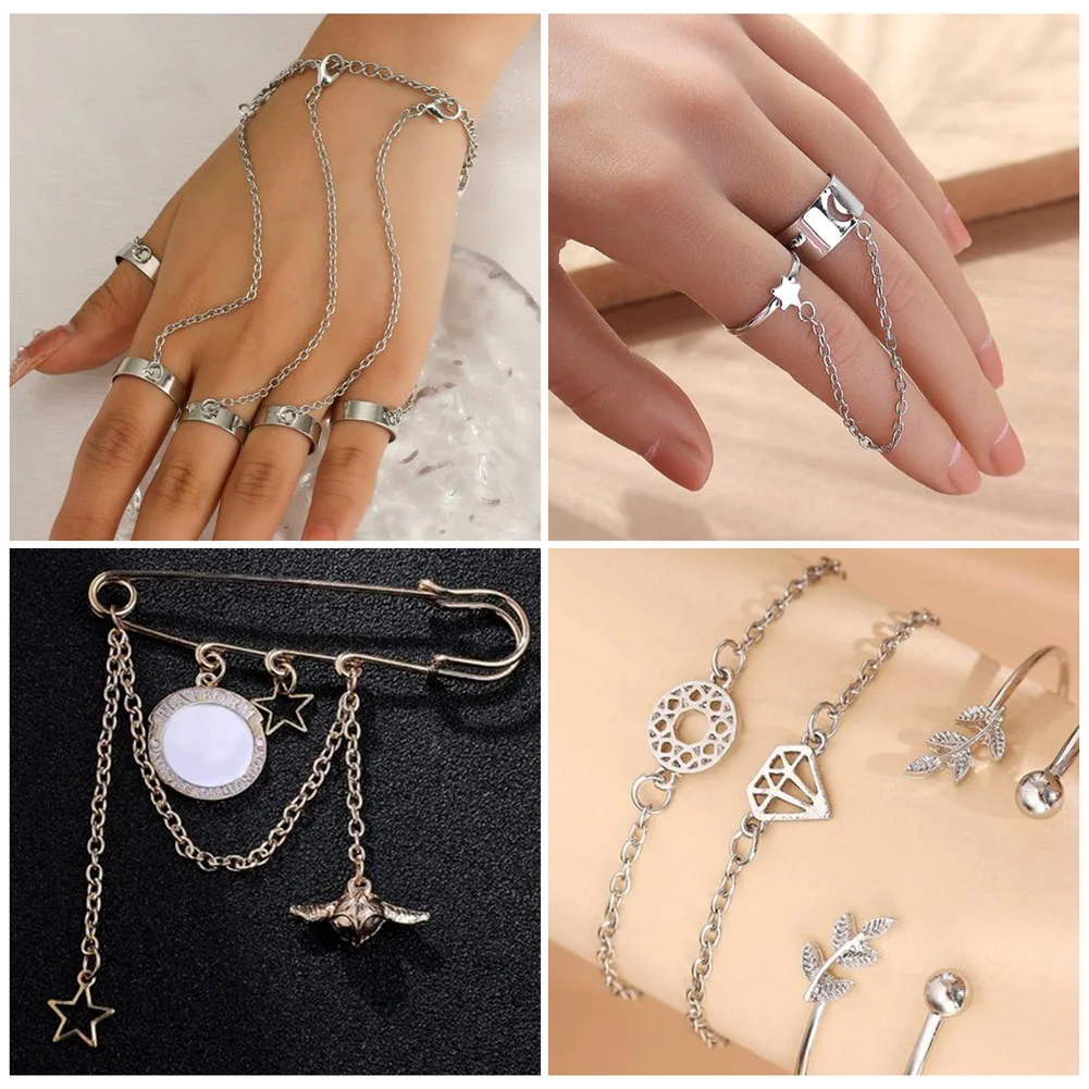 50m Stainless Steel Cable Chain Soldered/Unwelded Oval Link Chain for Necklace Bracelet Jewelry Making 0.4/0.5/0.6/0.8/1mm thick
