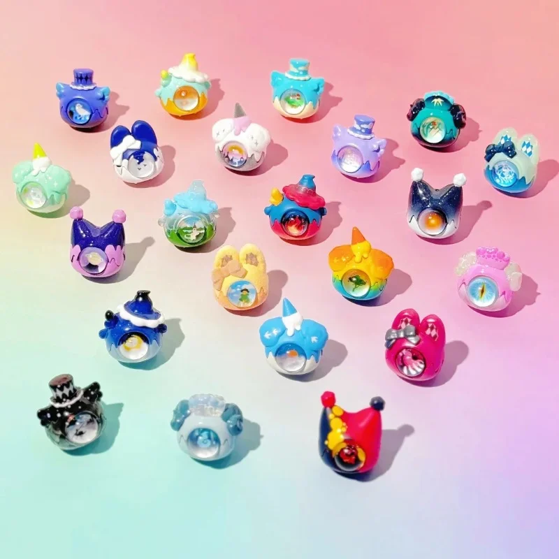 Genuine Strawberry Mousseta Downy Flowing Light And Painting Shadows Series Blind Box Cute Bean Collectible Figure Ornament Gift