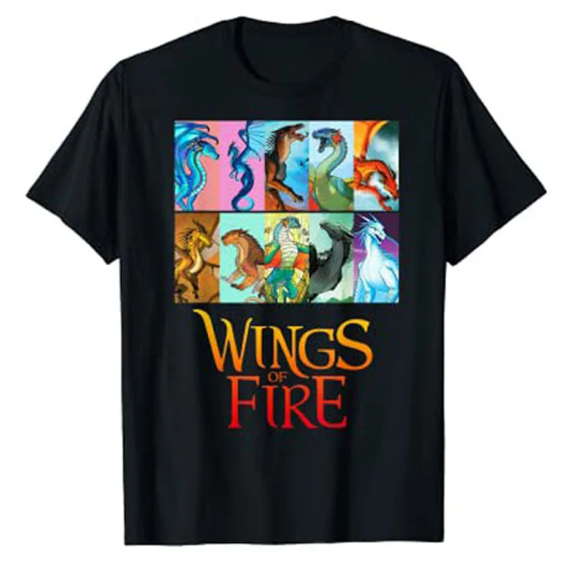 Vintage Wings of Fire - All Together Geschenk für Männer, Frauen, Jungen T-Shirt Lustiges Drachen-T-Shirt Neuartige Geschenke Kurzarm-Bekleidung – Detail 4