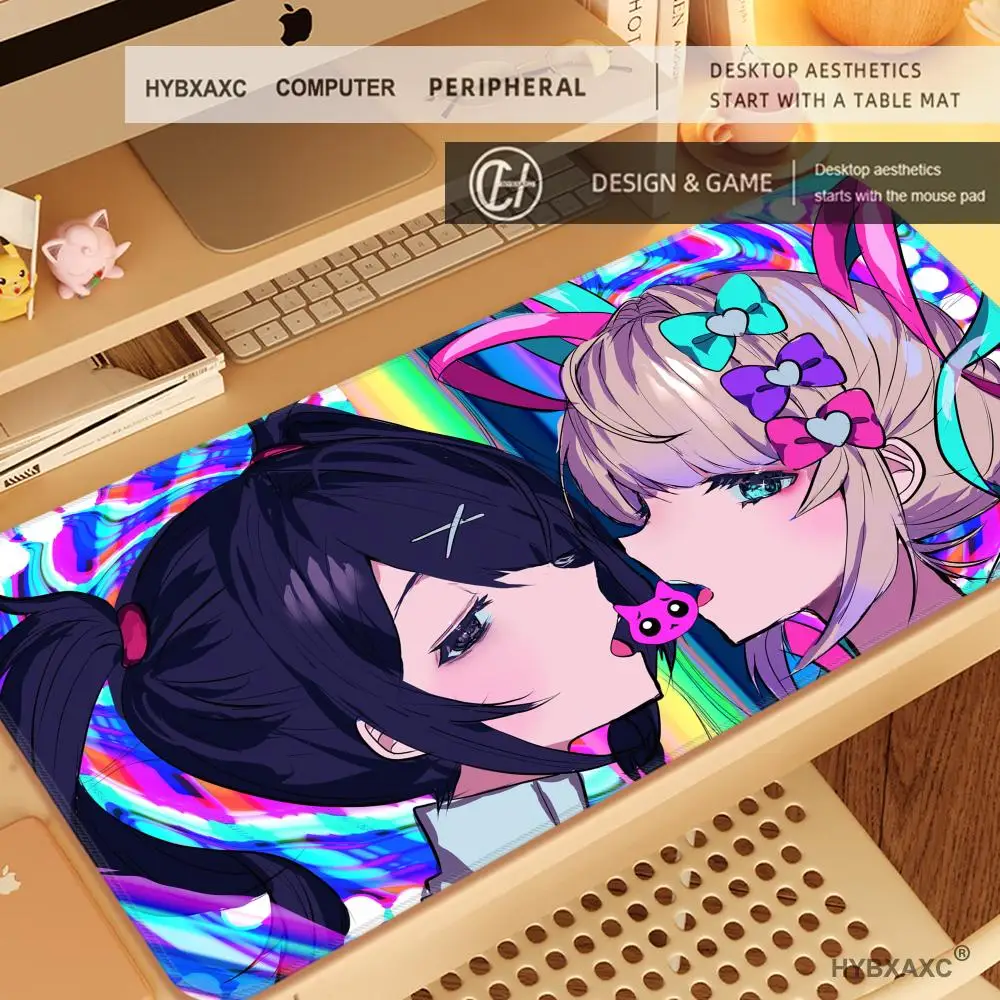 HYBXAXC Needy Girl Overdose Mouse pad Large e-sports player mousepad laptop keyboard pad non-slip mat coaster PC carpet Mousepad