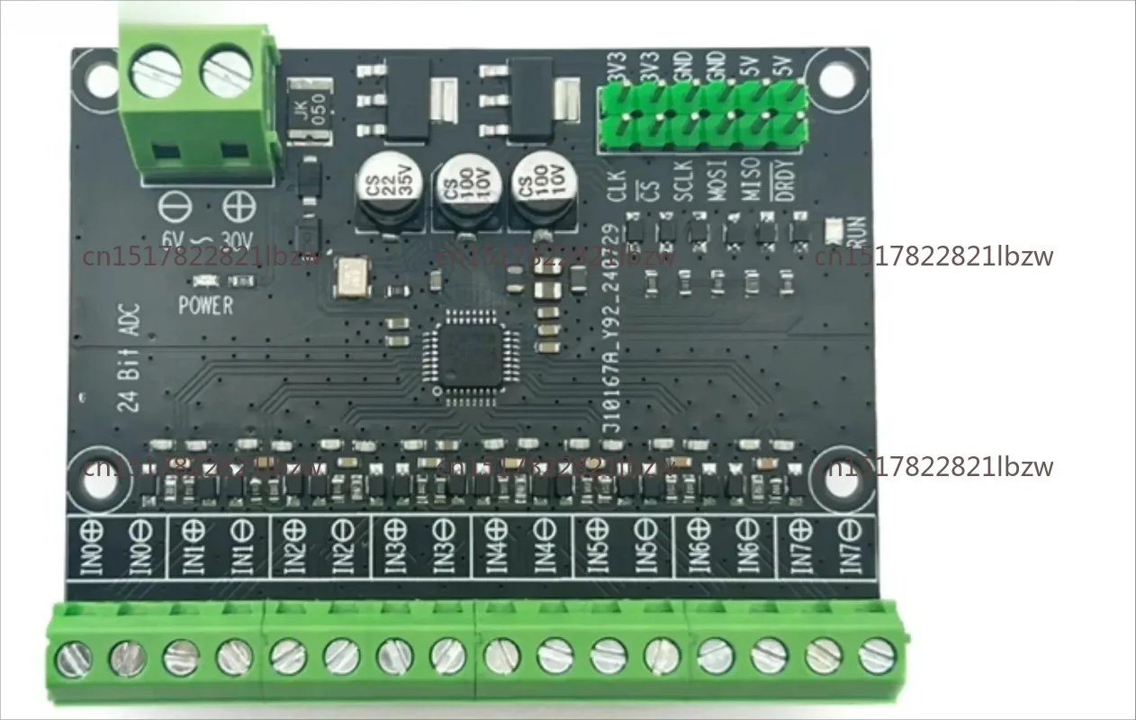 ADS131M08 module 24-bit high-precision ADC module, 8-channel differential input
