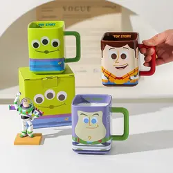 Disney Buzz Lightyear Alien Woody Jessie Creative Cartoon Mug Holiday Gift Personalized Anime Movie Character Coffee Ceramic Mug