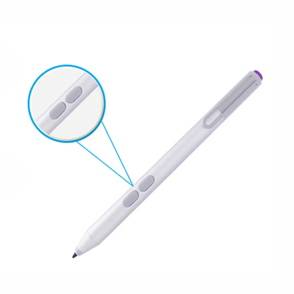 Aluminum Surface Pen For Microsoft Surface Pro 3 4 5 6 Stylus Pen Silver Bluetooth-compatible, Go, Book