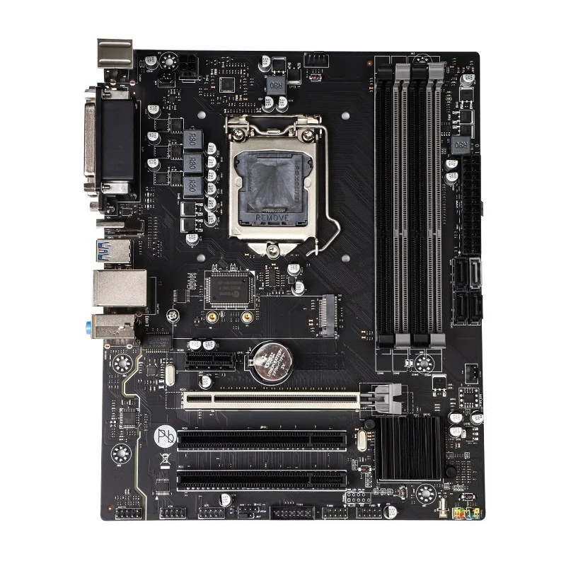 Tarjeta Madre B75 Nueva, 1155 Pines, Ranura PCI para Escritorio, Compatible con I5 I7/H61, Conjunto de Tarjeta Madre y CPU