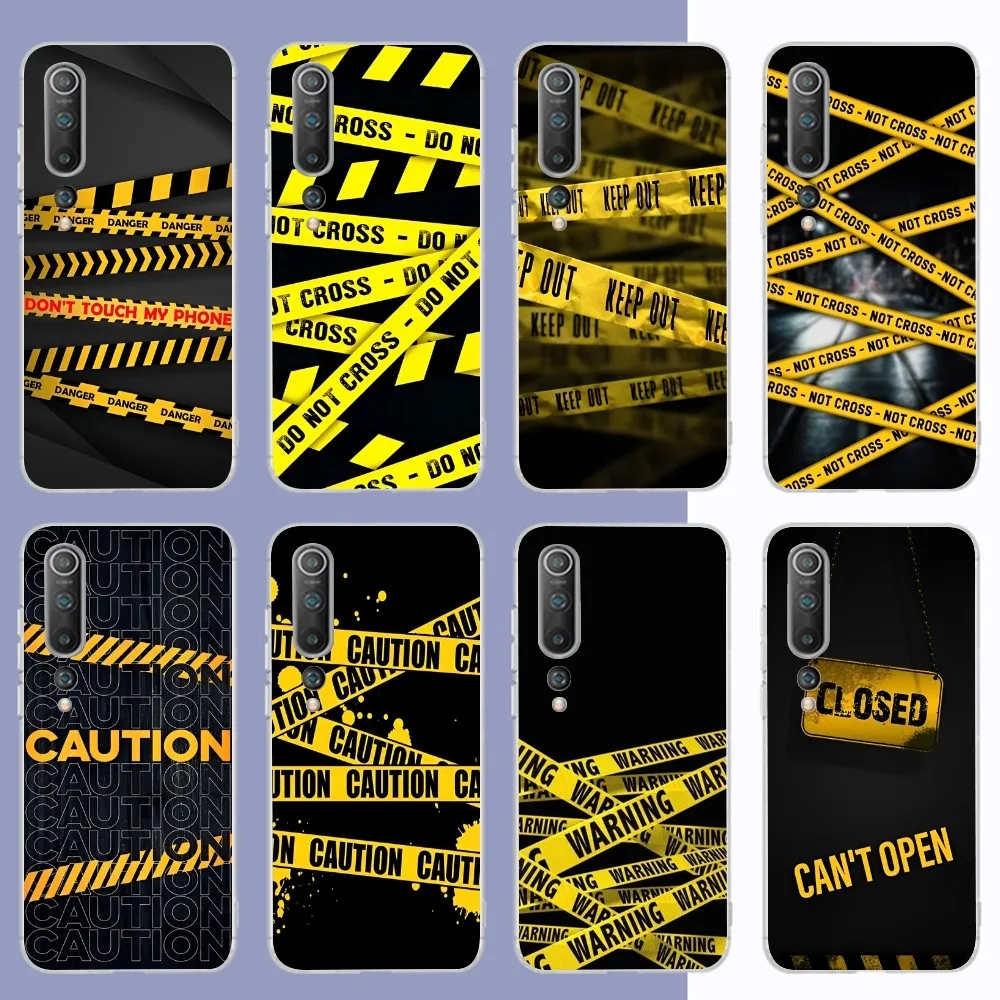 Yellow Bundle Crime Scene Special Phone Case For Samsung S21 A10 For Redmi Note 7 9 For Huawei P30Pro Honor 8X 10i Cover