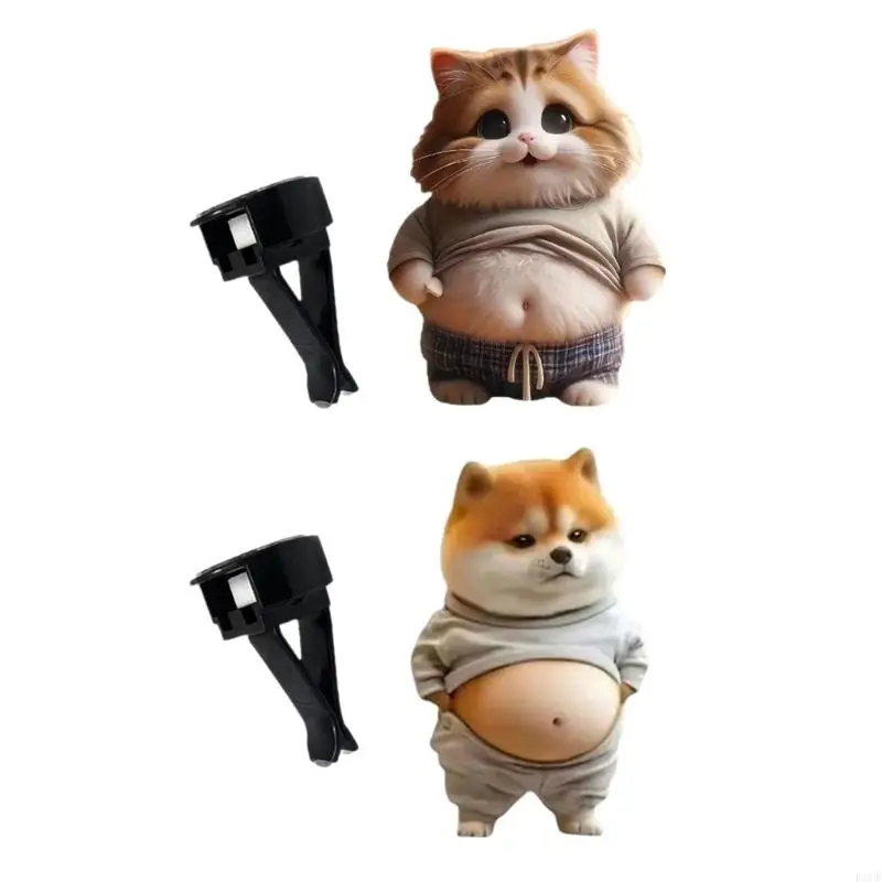 2025-Новый-автомобильный-воздух-освежители-животного-автомобиля-диффузор-автомобильный-воздушный-выпускной-пирог-украшения