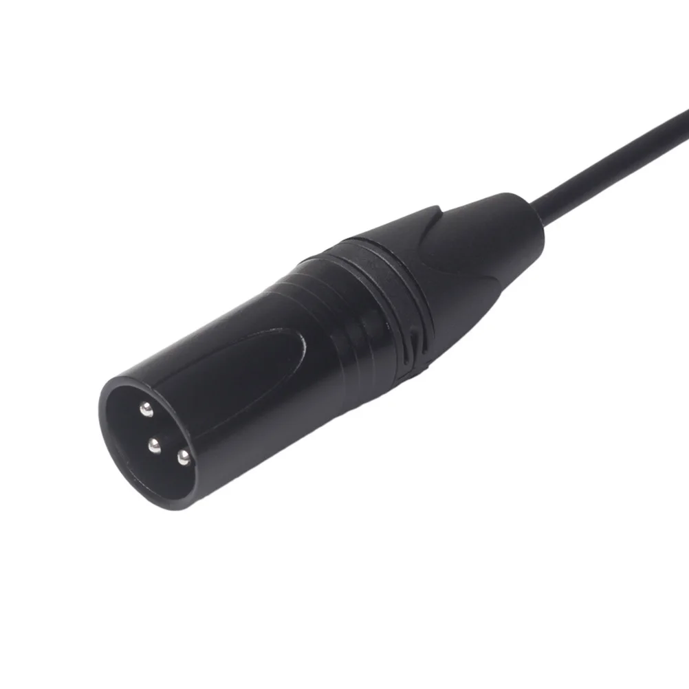 

0.3m Inner Thread 3.5mm Male to Xlr Male Audio Adapter Professional Metal Casing Shielded Microphone Converter Compatible
