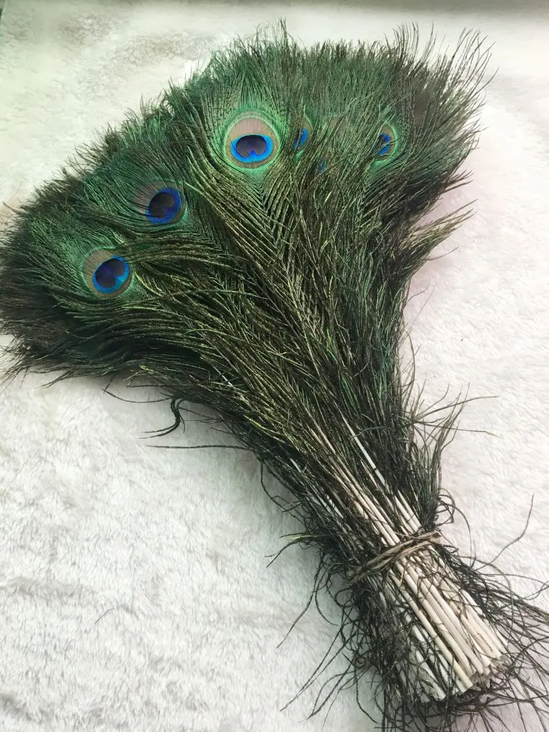 50 sztuk/partia Naturalne pióra pawie długość 40-45cm 25-30cm Hurtownia ślubna rękodzieło dekoracje do domu hotelu
