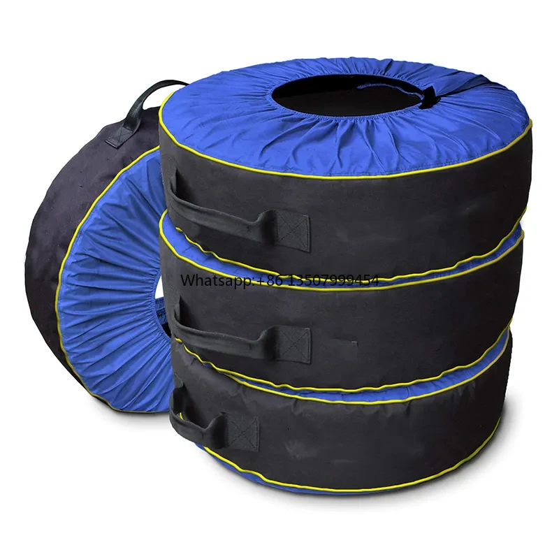 Manufacturer Wholesales 4 Sets of High-quality Polyester Fiber Tire Covers and Spare Tire protection Covers