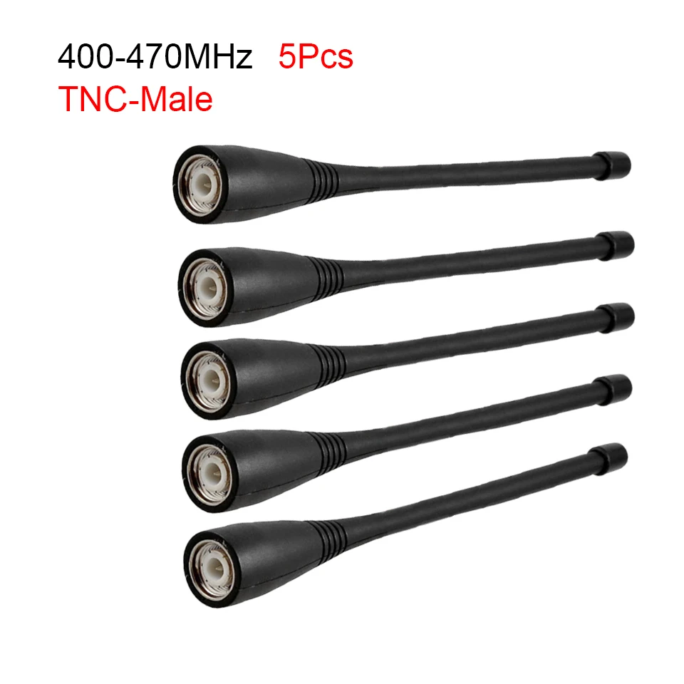 양방향 라디오 TNC 안테나, UHF, 400-470MHz, 켄우드 라디오, TK378, 5 개