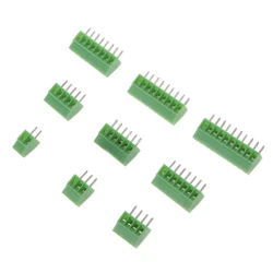 K1MF 10 Pcs 2Pin-10Pin Screw PCB Mounted Terminal Blocks Connector 2.54mm