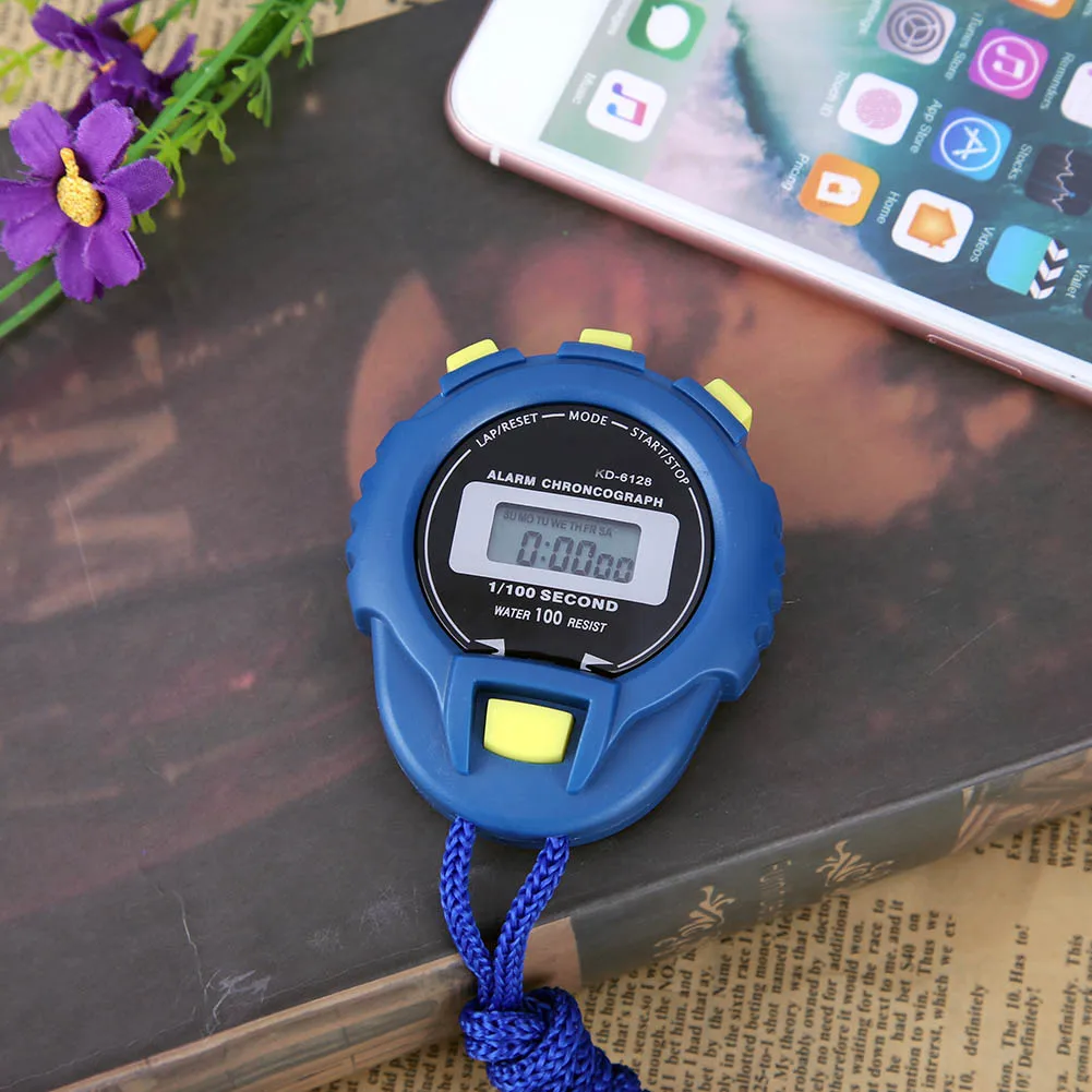 Picture 6: Electronic Stopwatch Sports Stopwatch Timer LCD Display Pocket Stopwatch Multi-Function Professional Stop Watch Timer for Match