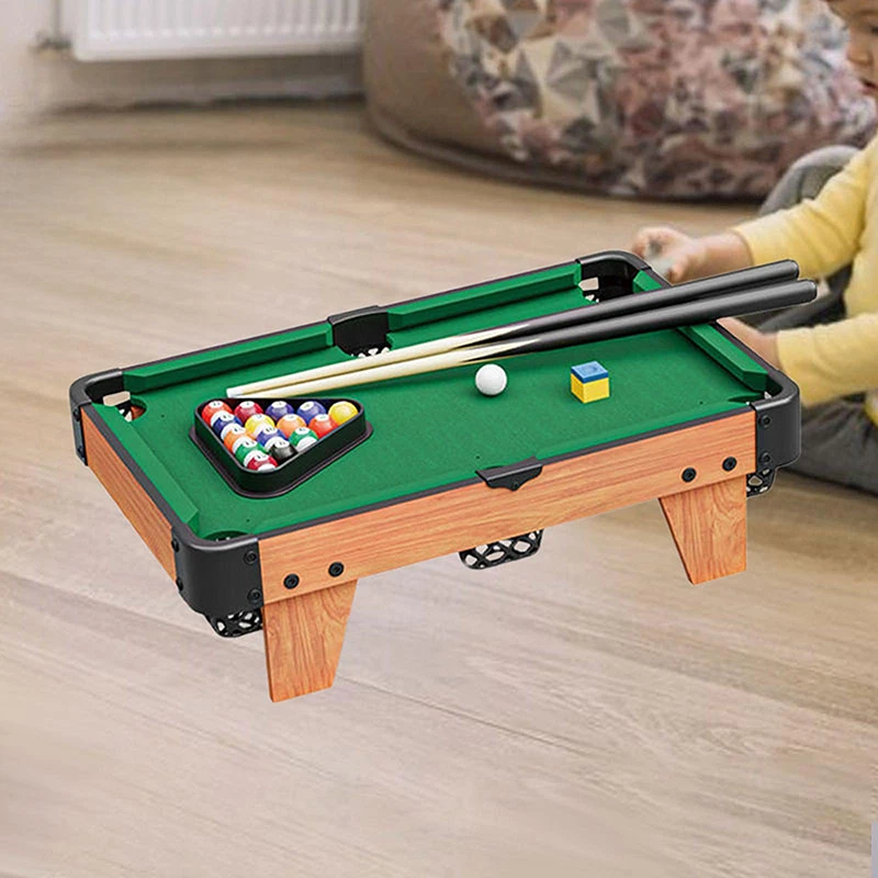 Kids Table Pool Billiard Game Toys 16 Balls Wood Lightweight Tabletop Board Games Table for Party Home Traveling Kids ﻿Christmas