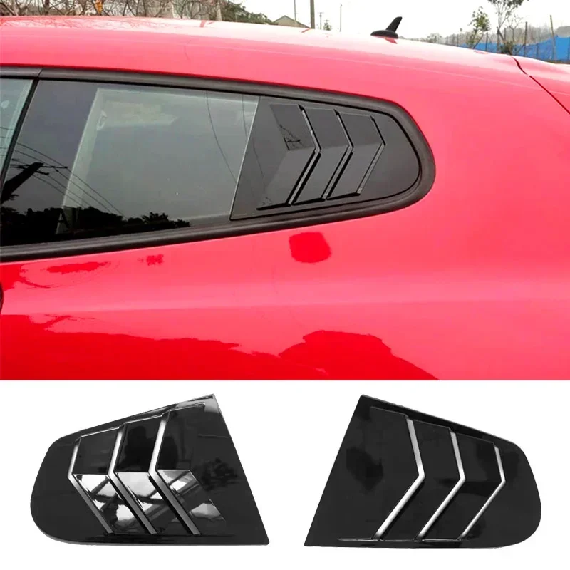 New！ Quarter Side Window Louver for VW Scirocco 2009 - 2018 Scoop Cover Vent Carbon Surface Style Spoiler Decorative Accessories