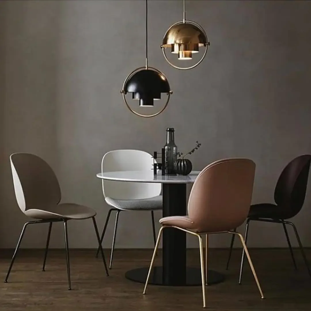 Danish Design Iron Pendant Lights Dining Room Post Modern Gubi Hanging Lamp for Bedroom Kitchen Home Decor LED Lighting Fixtures
