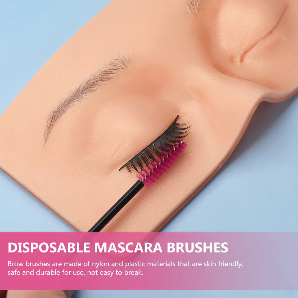50Pcs Eyebrow Lash Brush Disposable Applicator Eyelash Extension Tools Lash Comb Mascara Wands Eyebrow Brush Eyelash Comb