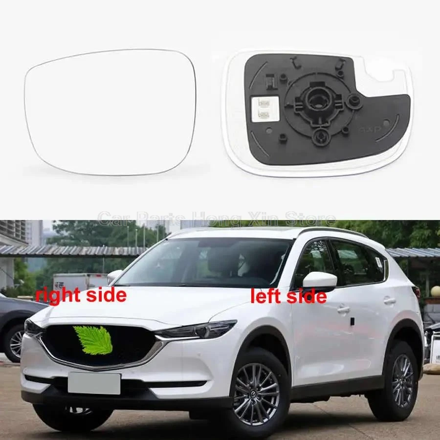 

For Mazda CX-5 CX5 2017-2021 Car Accessories Rearview Mirror Lenses Exterior Side Reflective Glass Lens with Heating 1PCS