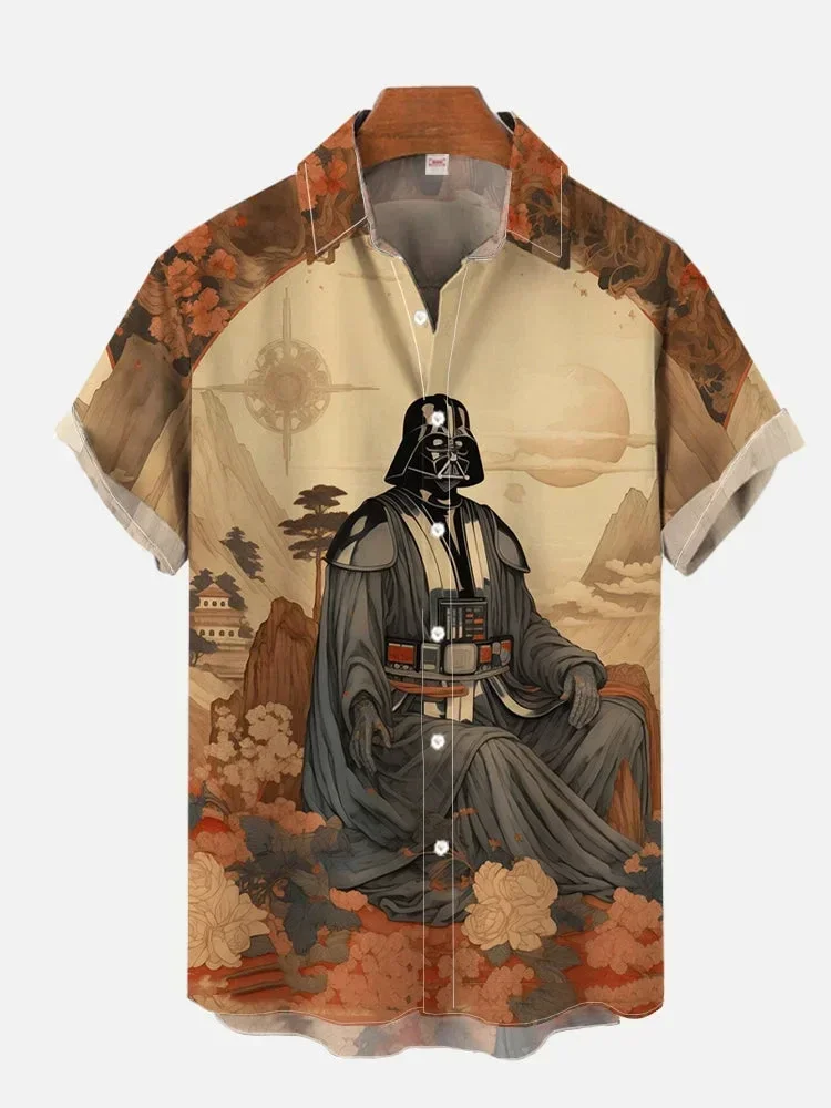 Casual Starwars- Summer Shirts Men Women Hawaiian Short Sleeve Shirt Casual Boys Clothes Girls Teen Shirts Fashion Tshirt Man