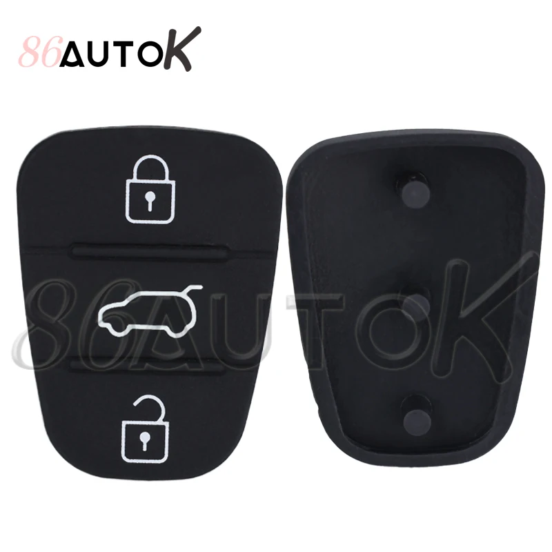 استبدال مفتاح السيارة عن بعد 3 أزرار وسادة مطاطية مفتاح قذيفة لشركة هيونداي أكسنت IX35 I30 لكيا ريو K2 K5 سيارة الوجه مفتاح قابل للطي