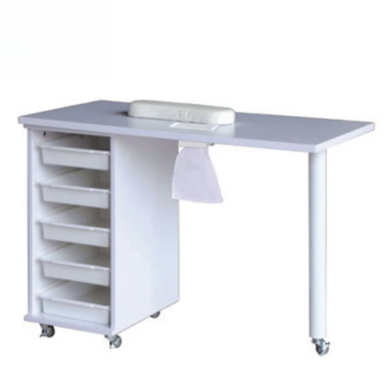 

Latest beauty salon furniture desk solid wood manicure table