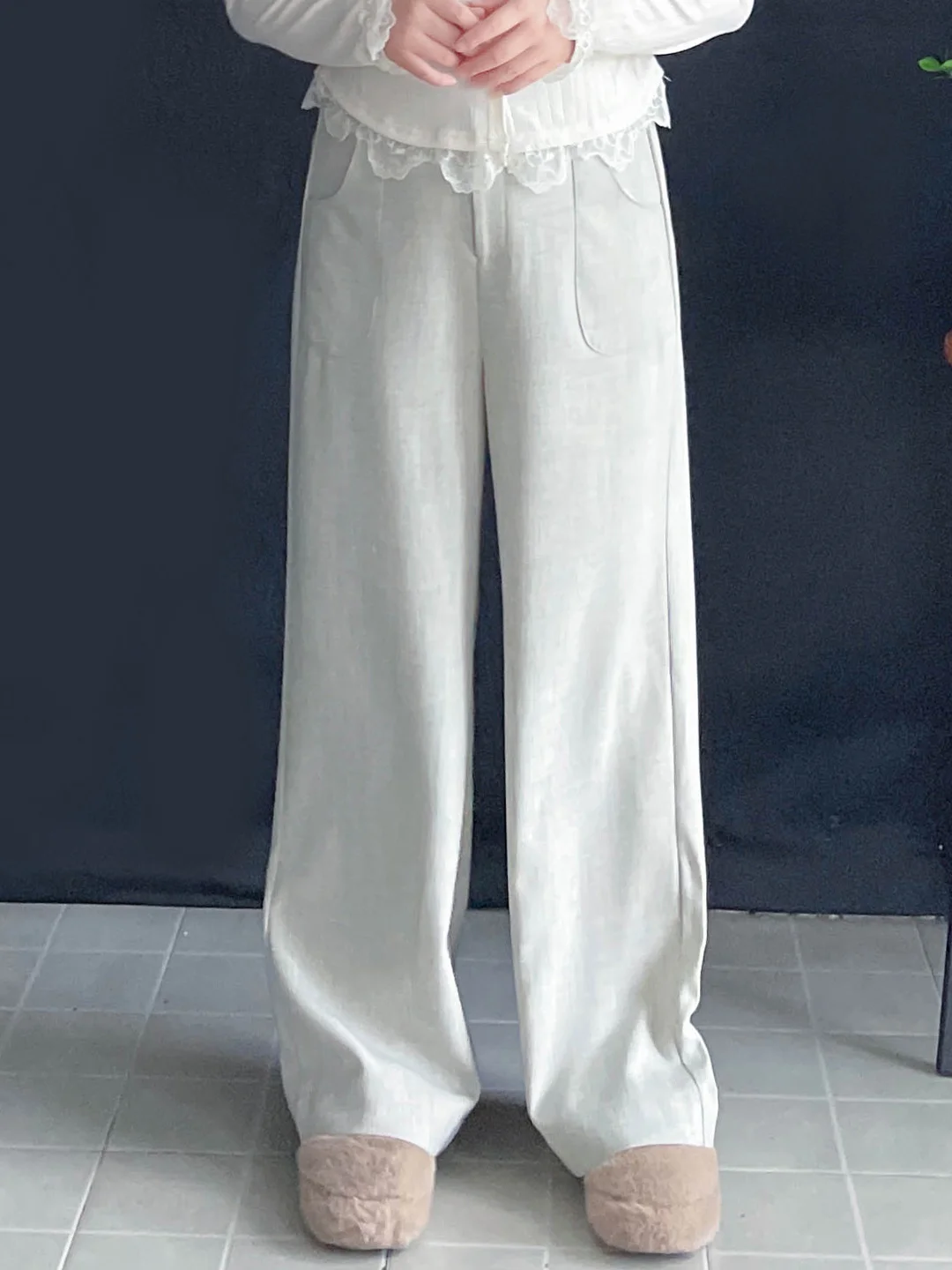 

Брюки повседневные больших размеров, свободные, широкие, с эффектом стройности, для женщин с фигурой типа «груша», с высокой талией, прямые, неэластичные, легкие в уходе