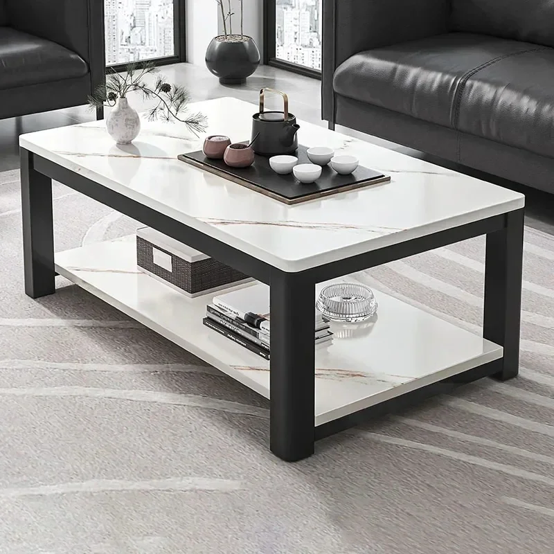 Minimalist Modern Unique Coffee Tables Aesthetic Black Mesa Auxiliar Salon Home Furniture