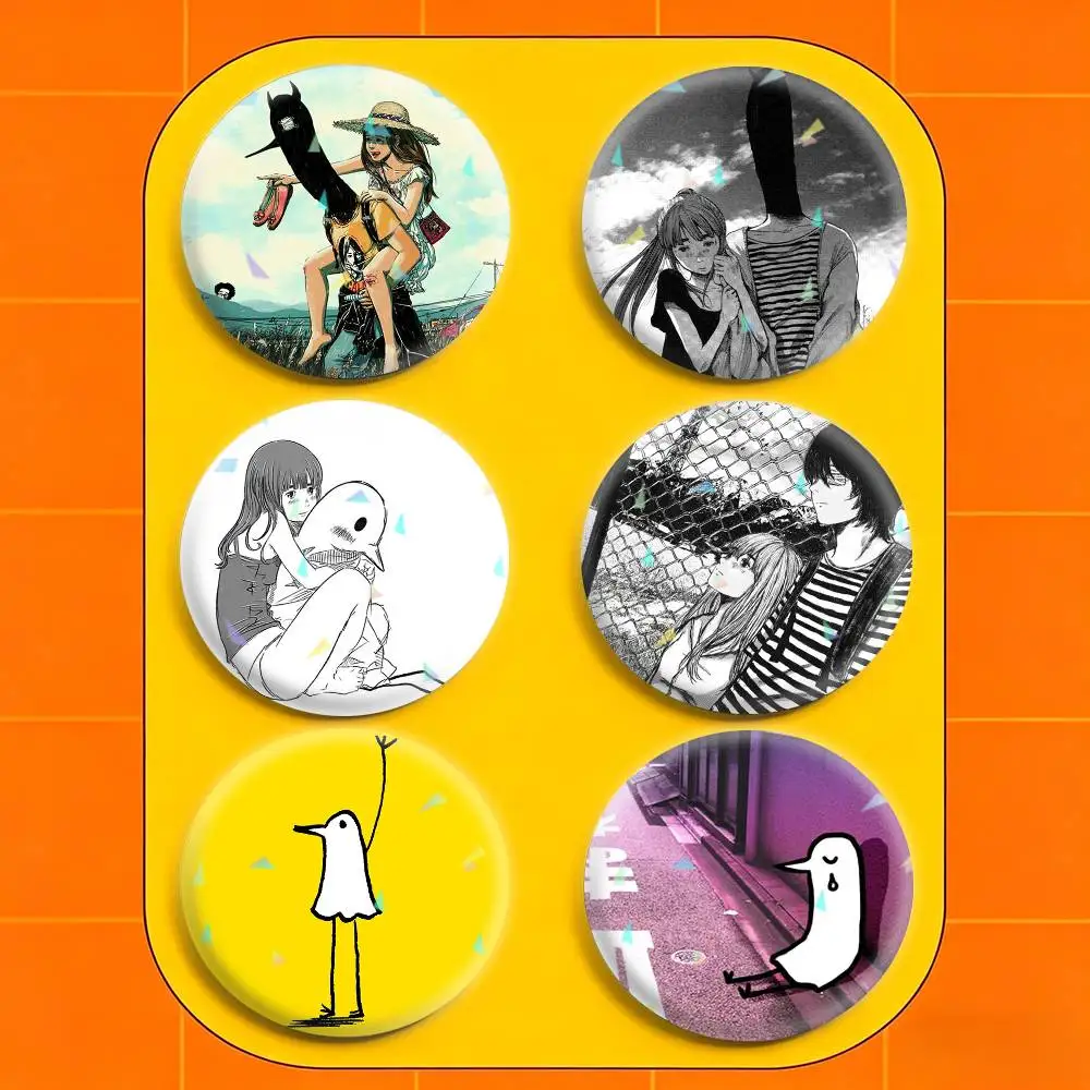 

Comics Goodnight Punpun 32/44/58mm Handmade Pins Round Brooch Badge Backpacks Clothes Jewelry Gifts